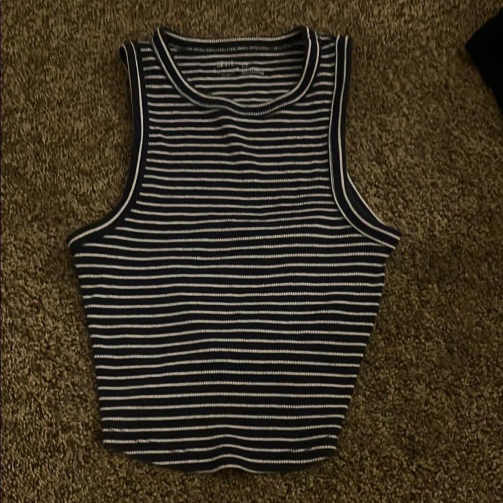 Aerie navy and white striped tanktop